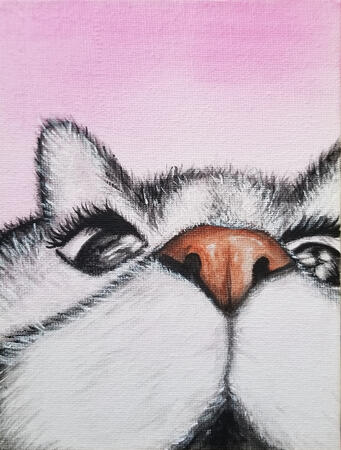 Pepper Eats You | Acrylic on Canvas Panel