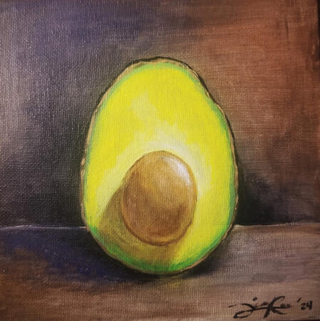Avocado | Acrylic on Canvas Panel